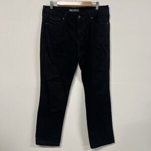 Levi’s 505 L/C Low Cut Straight Leg Jeans Women’s Size 14 Black Mid Rise Stretch